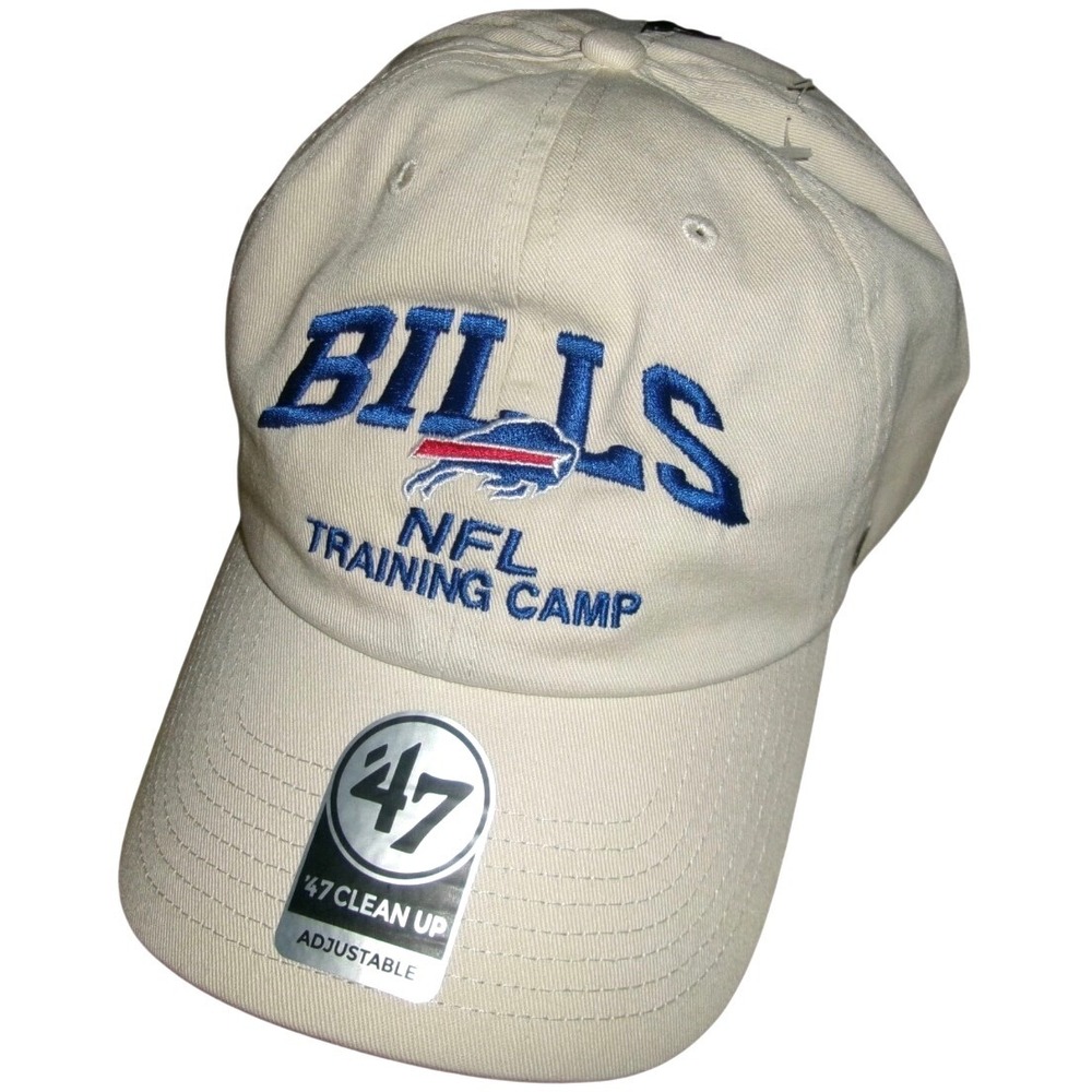 NWT 47 Brand Buffalo Bills NFL Training Camp Hat Natural Cream  Strapback